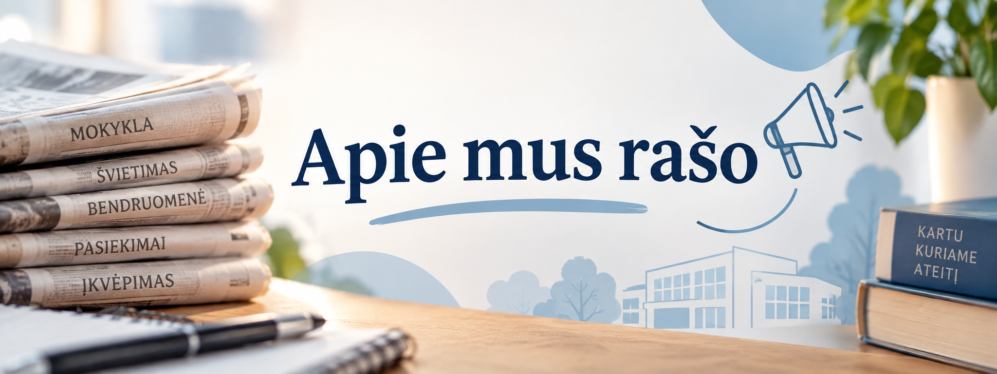 Apie mus rašo